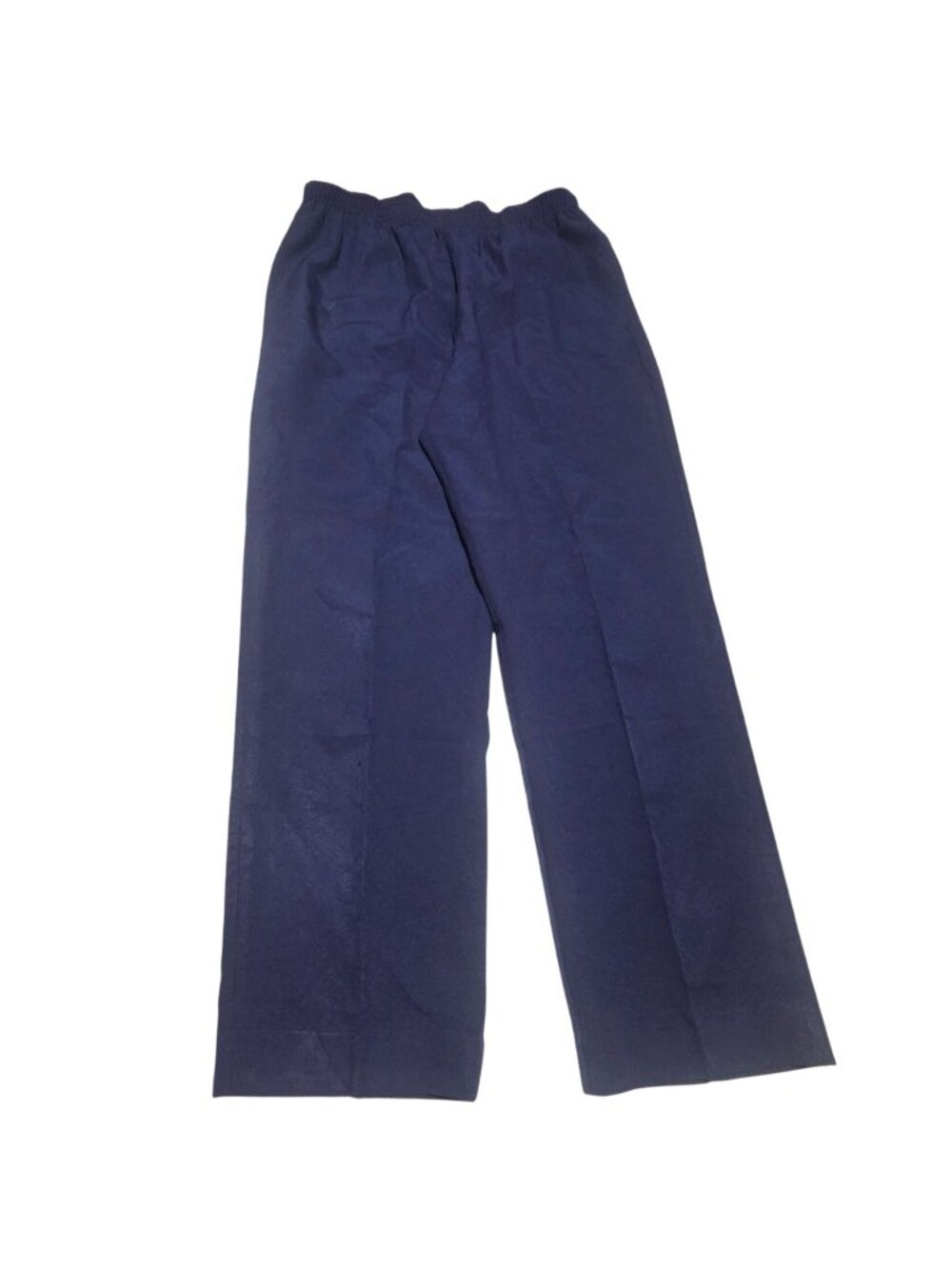 Vintage Regal Pants Womens Size 12 Navy Blue Elastic Waist Slacks Made In USA